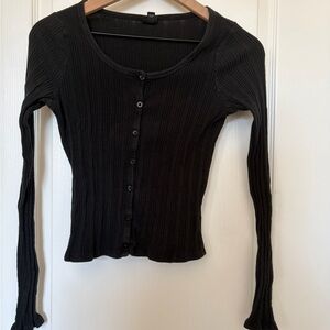 art class Charcoal Button-Up Long Sleeve Tee